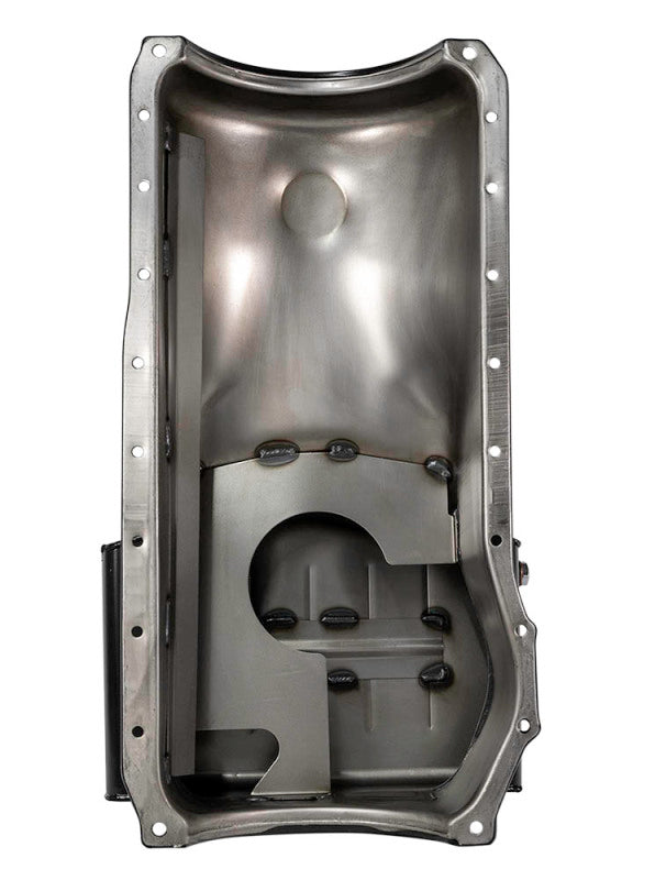 Moroso Ford 351C/351M (w/Front Sump) Kicked Out Wet Sump 7qt 8in Steel Oil Pan