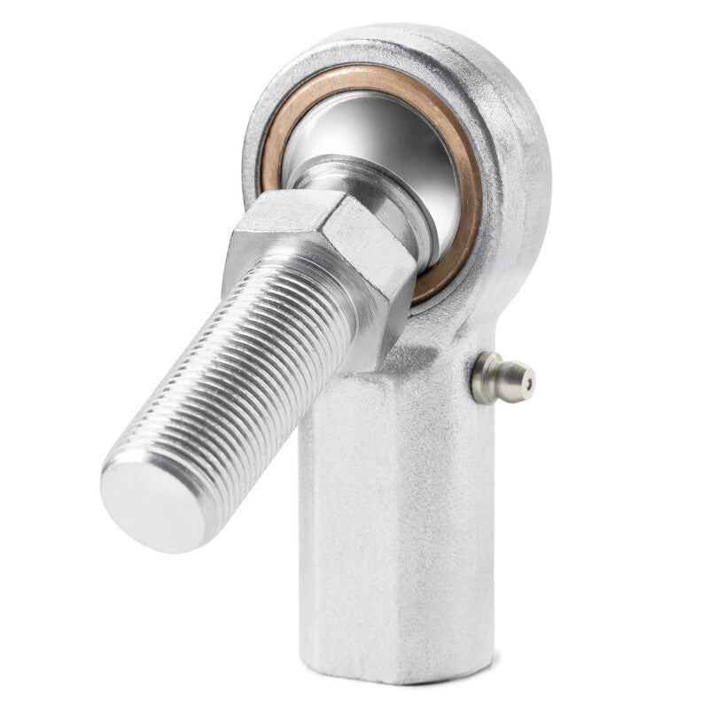 QA1 V Series 3-Pc Rod End - Female/Right Hand - 12mm Bore x M12x1.75 w/Stud & Zerk - Carbon Steel