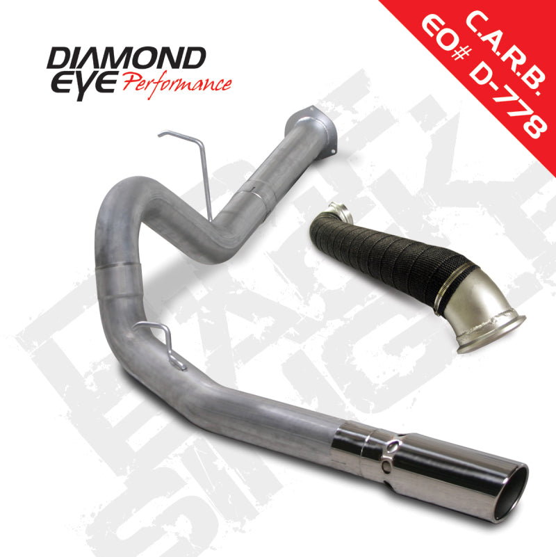طقم عين الماس 4 بوصة DPF-BACK SGL مع TDP AL 07.5-10 Chevy/GMC 6.6L Duramax 2500/3500
