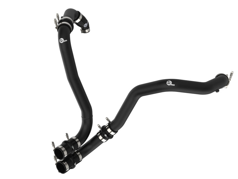 aFe 21-22 Ford F-150/Raptor V6-3.5L (tt) BladeRunner 2.5 بوصة أنبوب شحن ساخن من الألومنيوم باللون الأسود