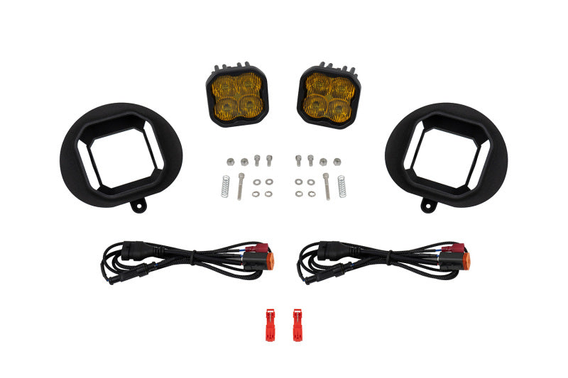 Diode Dynamics SS3 Pro Type 2003 Sierra Kit ABL Yellow SAE Fog