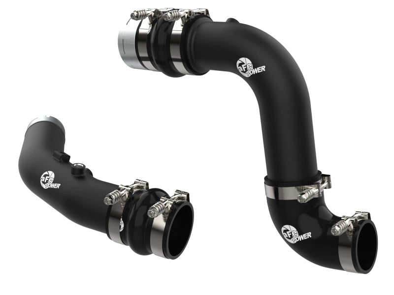 aFe 23-24 فورد F250/F350 سوبر ديوتي V8-6.7L BladeRunner 3 بوصة أنبوب شحن ساخن وبارد من الألومنيوم - أسود