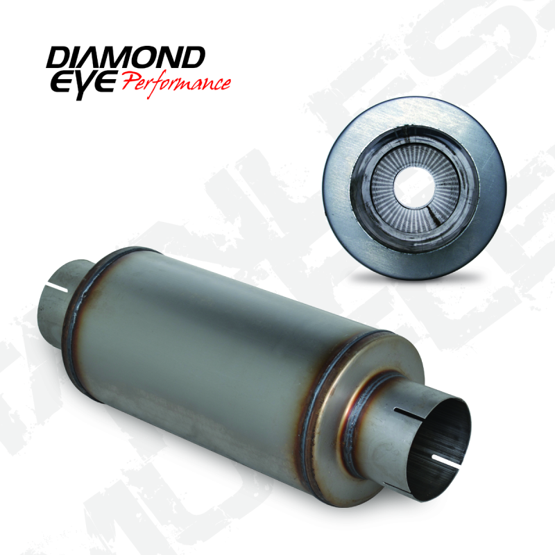 عين الماس MFLR 4inID SGL IN/SGL OUT 7inDIA X 14in BODY 20in LENGTH PERF SLOTTED ENDS 409 SS
