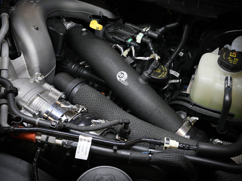 aFe 23-24 فورد F250/F350 سوبر ديوتي V8-6.7L BladeRunner 3 بوصة أنبوب شحن ساخن من الألومنيوم - أسود