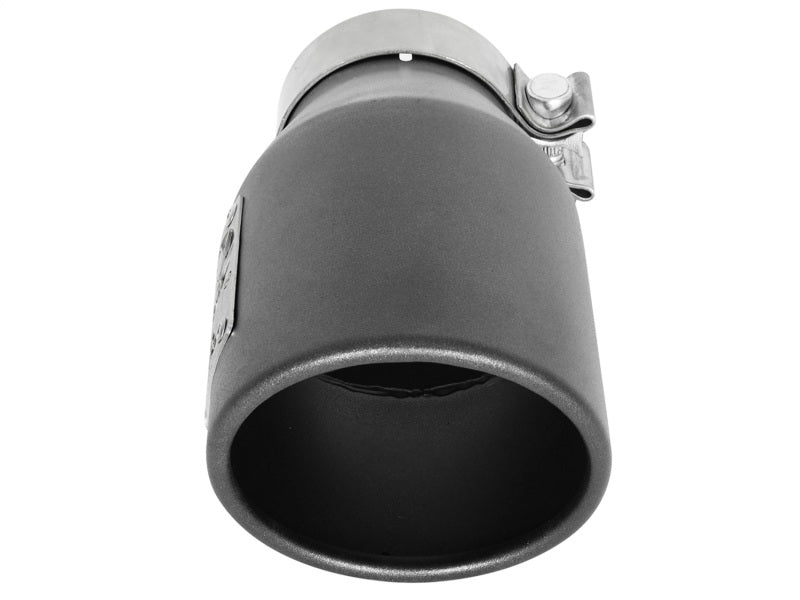 أنبوب عادم aFe MACH Force-Xp 3 بوصة 304 SS أسود معدني 3 بوصة للداخل × 4-1/2 بوصة للخارج × 9 بوصة طول مسمار يسار