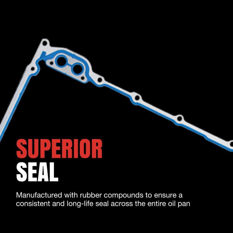 Fel-Pro 09-13 Chevy Silverado 1500/09-13 Corvette Engine Oil Pan Gasket Set - PermaDry Molded Rubber
