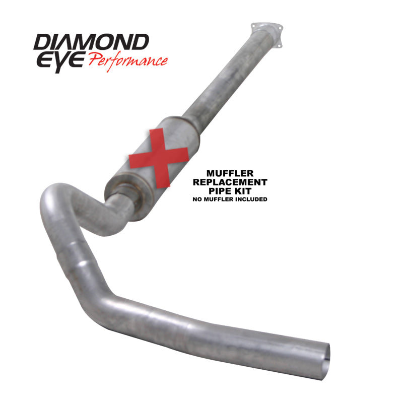 طقم عيون الماس 4 بوصات CB MFLR أنبوب RPLCMENT SGL AL: 01-05 CHEVY/GMC 6.6 لتر 2500/3500