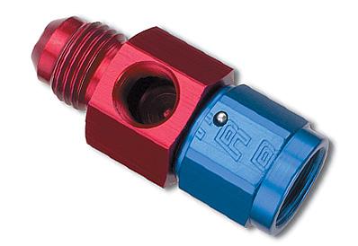 Russell Performance -6 AN Carb Banjo Adapter Fitting (Black)