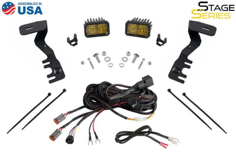 Diode Dynamics 2024+ Toyota Tacoma SS3 LED Ditch Light Kit- Pro Yellow Combo