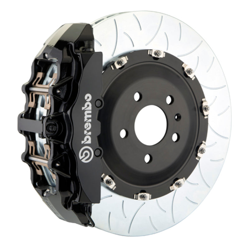 بريمبو 15-23 موستانج GT/V6/EcoBoost GT أمامي BBK 6 مكبس مصبوب 380x34 2 قطعة دوار مشقوق النوع 3 - أسود