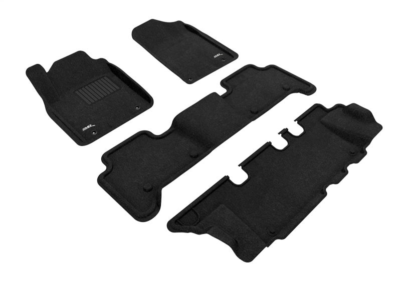 3D MAXpider 14-22 Infiniti Qx80 8-Seat / Qx56 11-13 Elegant Black R1 R2 R3
