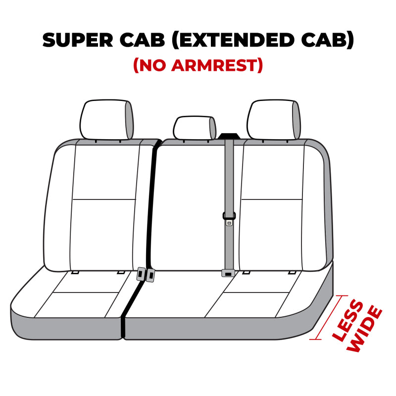 Covercraft 19-24 Ford F-250 Carhartt SeatSaver Custom Second Row Seat Covers - Gravel