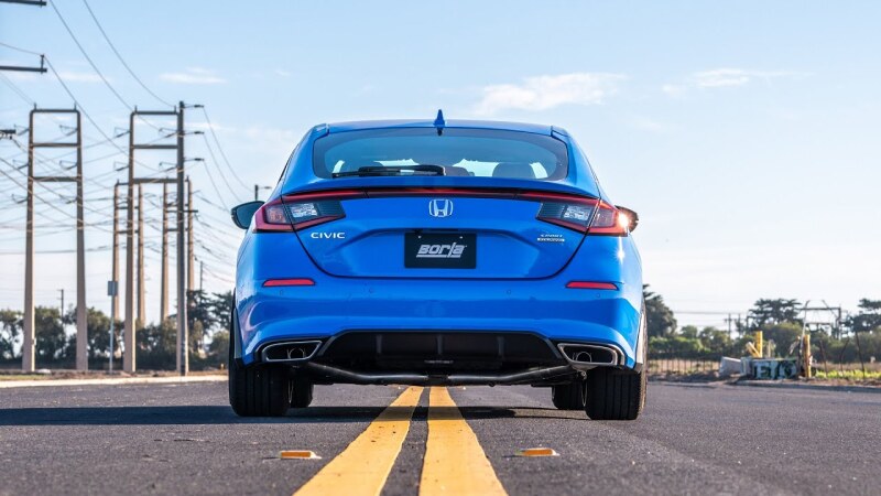 عادم Borla Catback ATAK ATK لسيارة هوندا سيفيك سبورت تورينج AT/MT موديل 2002-2004 (أطراف/مصدات أصلية قابلة لإعادة الاستخدام)