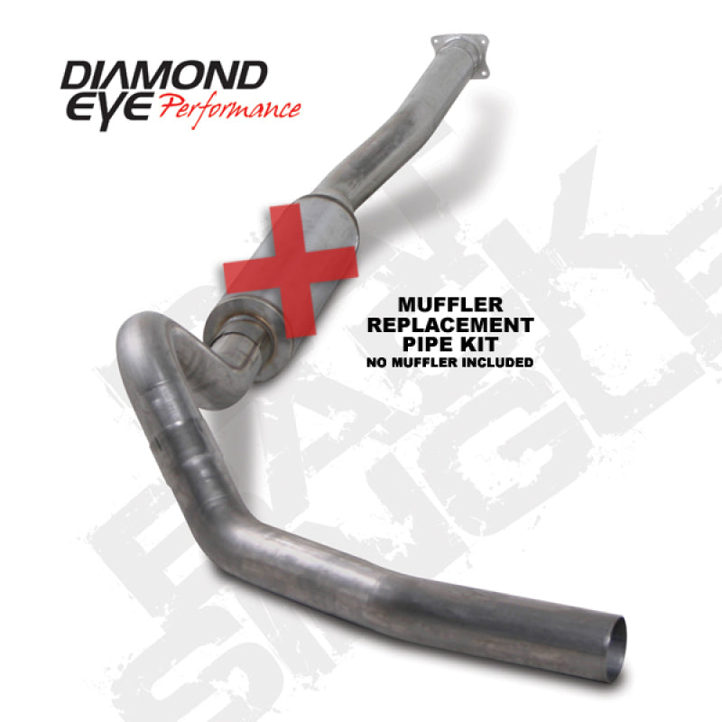 طقم عيون الماس 4 بوصة CB SGL MFLR أنبوب RPLCMENT SS 01-05 CHEVY/GMC 6.6 لتر 2500/3500