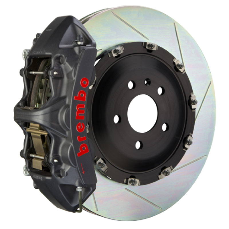 بريمبو 19+ موديل X (باستثناء المنقوش) Fr GTS BBK 6Pis Cast 380x34 2 قطعة دوارة مشقوقة من النوع 1 - أسود HA