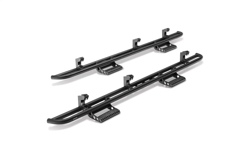 N-Fab RKR Step System 16-17 Toyota Tacoma Access Cab - Tex. Black - 1.75in