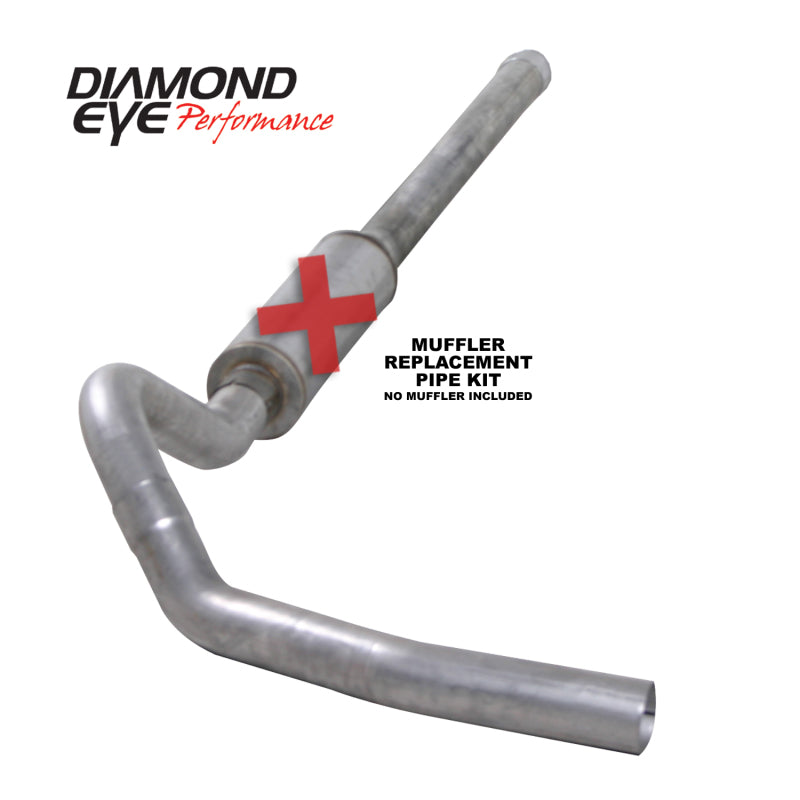 طقم عيون الماس 4 بوصة CB SGL MFLR أنبوب RPLCMENT AL CHEVY/GMC 6.6 لتر 2500/3500 2006-2007.5