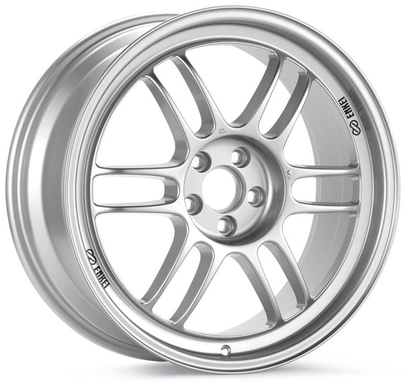 Enkei RPF1 18x7.5 5x114.3 48mm Offset 73mm Bore Silver Wheel 07-11 MS3/06-10 Civic Si