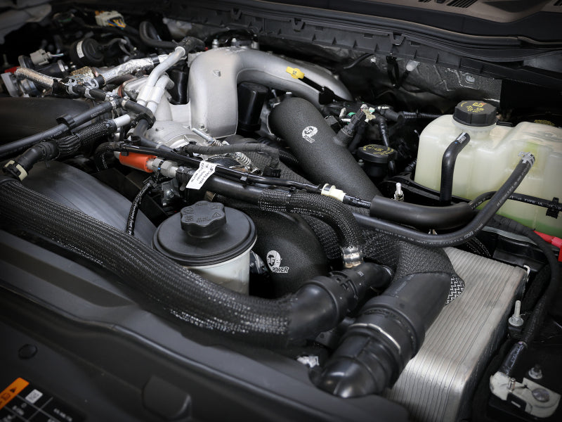 aFe 23-24 فورد F250/F350 سوبر ديوتي V8-6.7L BladeRunner 3 بوصة أنبوب شحن بارد من الألومنيوم - أسود