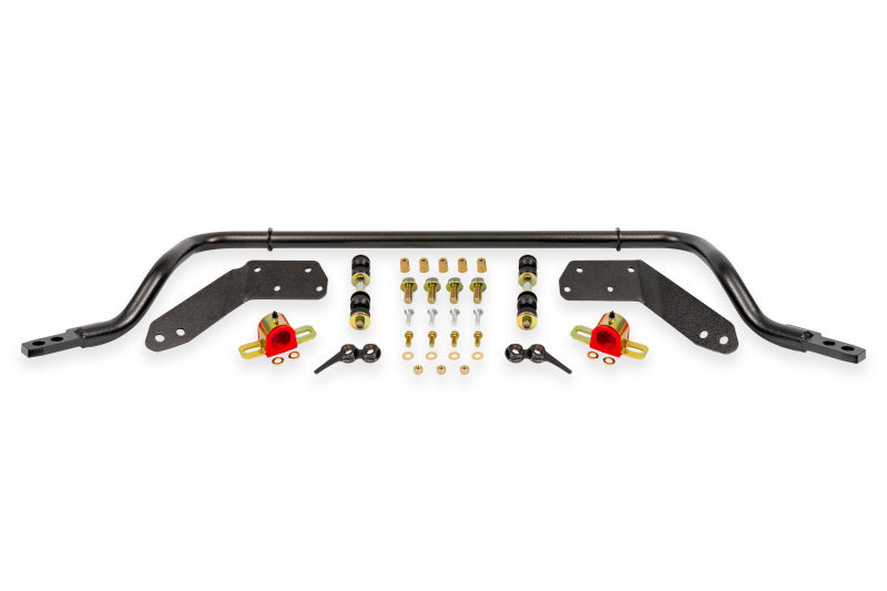 BMR 78-87 G-Body Front Sway Bar Kit - 1.25in Hollow - 2-Hole Adjustable - Black Hammertone