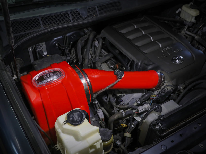 نظام سحب هواء بارد لسيارة تويوتا تندرا V8 سعة 5.7 لتر Momentum GT Red Edition موديل 2007-21 مع فلتر Pro DRY S