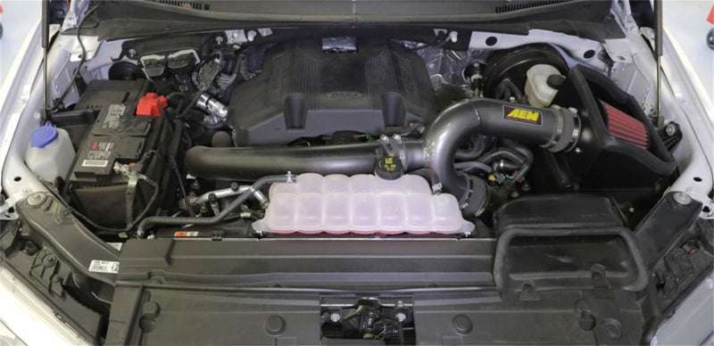 مدخل هواء بارد AEM 17-18 Ford F-150 3.5L V6 F/I رمادي معدني