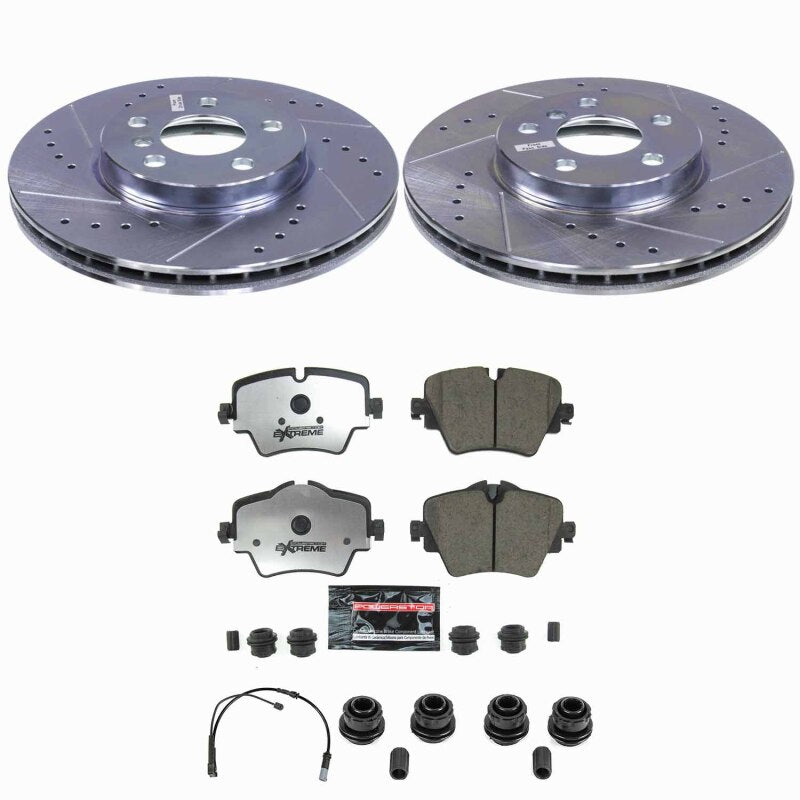Power Stop 22-24 Mini Cooper Front Z26 Truck & Tow Brake Kit