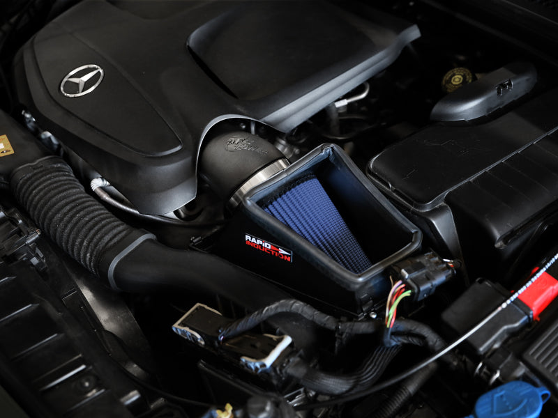 نظام سحب الهواء البارد aFe Rapid Induction Pro 5R لسيارة مرسيدس بنز CLA250 L4-2.0L (t) موديل 2014-2019