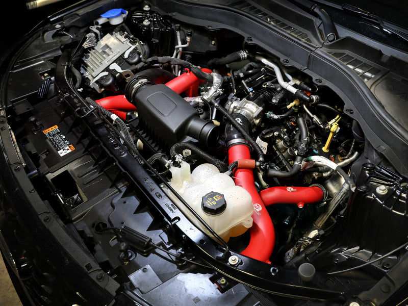 aFe 20-23 Ford Explorer ST V6 3.0L (tt) BladeRunner أنبوب شحن بارد من الألومنيوم 2-3/4 بوصة - أحمر