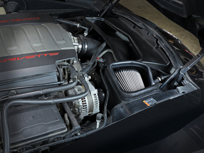 نظام سحب الهواء البارد aFe POWER Magnum FORCE Stage-2 Pro DRY S لسيارة شيفروليه كورفيت (C7) V8 سعة 6.2 لتر موديل 2014-2019