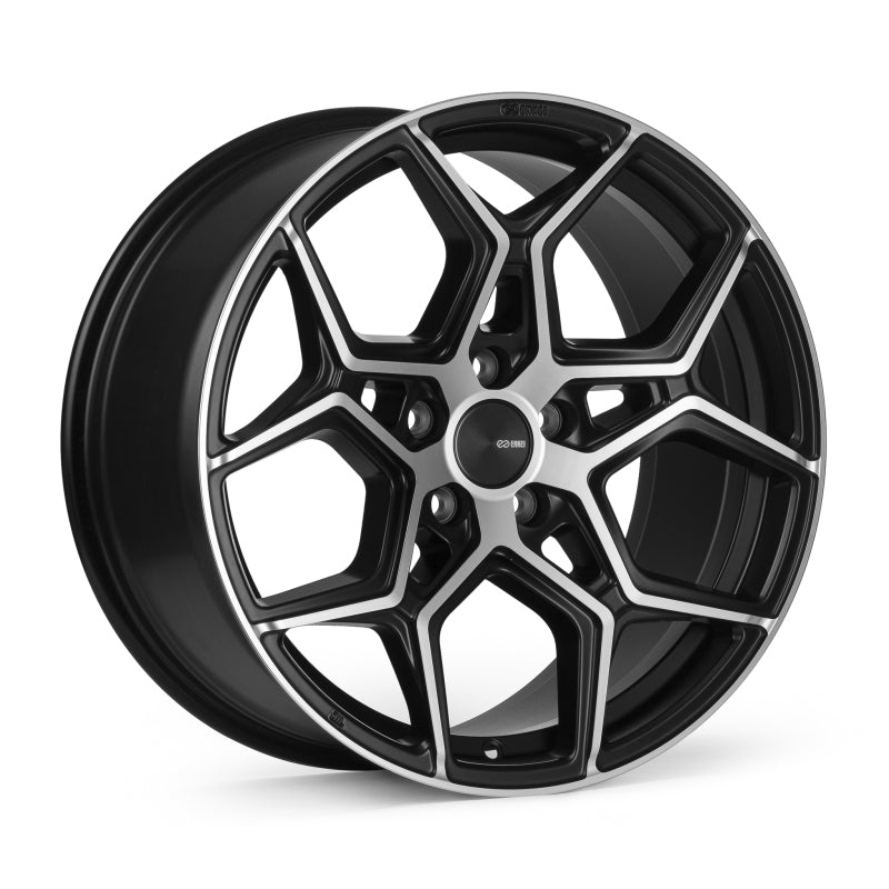 Enkei Quest 19x8.5 / 5x114.3 BP / ET35 / 64.1mm Bore - Matte Black Machining Wheel