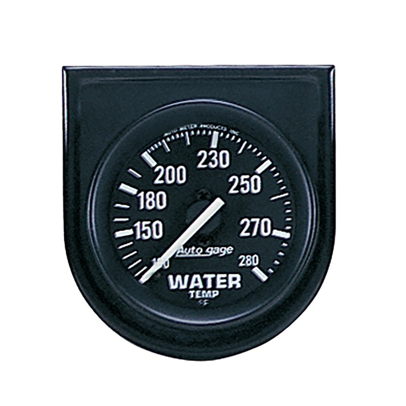 مقياس درجة حرارة الماء الميكانيكي AutoGage 52.4 مم من Autometer، 100-280 درجة فهرنهايت - أسود