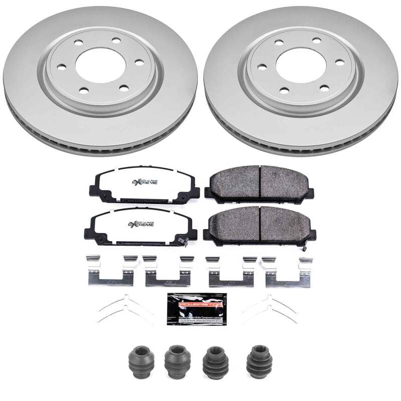 Power Stop 11-13 Infiniti QX56 Front Z36 Coated Truck & Tow Brake Kit