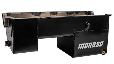 Moroso Ford 351W (w/Rear Sump & Billet End Seals) Extra Deep Wet Sump 7qt 9in Steel Oil Pan