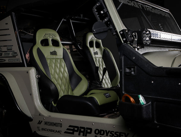 PRP EnduroCrawl Reclining Suspension Seat (Driver Side) - Black Tweed