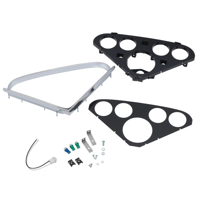 لوحة قيادة شيفروليه 55-59 من أوتوميتر، 5 عدادات (تناسب عداد سرعة/دورة 3-3/8 بوصة، وأربعة عدادات 2-1/16 بوصة)