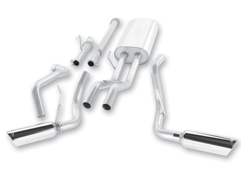 بورلا 09-15 تويوتا تندرا 4.6 لتر / 5.7 لتر V8 Crew Max / Double Cab SS عادم مزدوج منقسم Catback