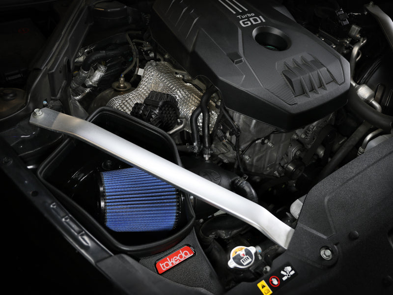 aFe 18-21 Kia Stinger L4 2.0L (t) نظام سحب الهواء البارد Takeda Stage-2 مع فلتر Pro 5R