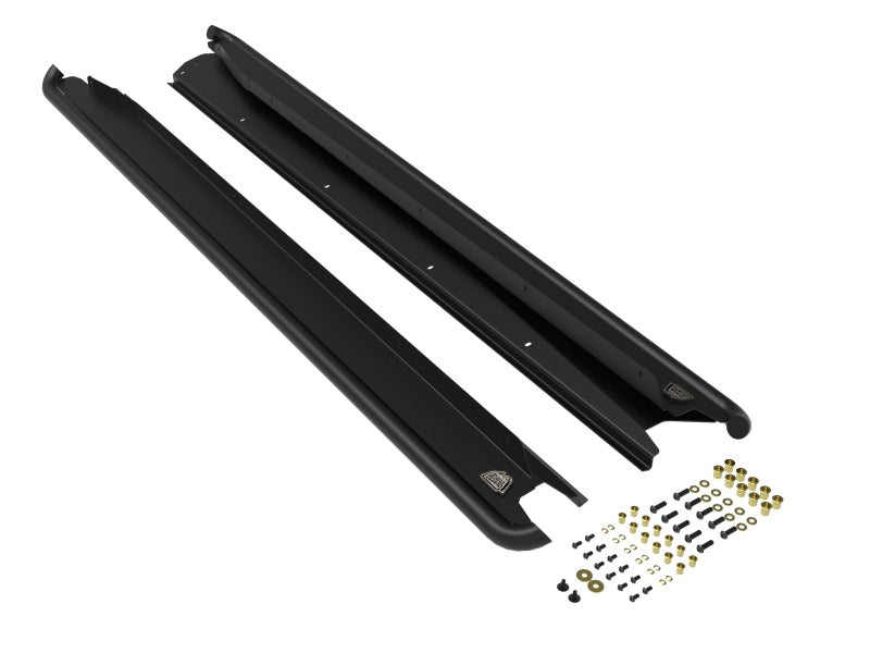 درجات حماية من aFe POWER لسيارة Subaru Outback H4 سعة 2.5 لتر / H6 سعة 3.6 لتر Terra Guard Trail Slider - لون أسود (موديلات 2015-2019)