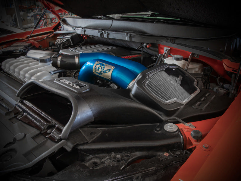 aFe 21-22 Ford F-150 Raptor V6-3.5L(tt) Momentum XP نظام سحب الهواء البارد أزرق مع فلتر Pro Dry S