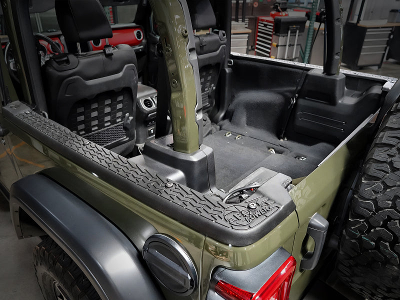 أغطية قضبان حوض Terra Guard لسيارة Jeep Wrangler JL موديلات 2018-2024 (موديلات ذات بابين مع سقف صلب من 3 قطع فقط)