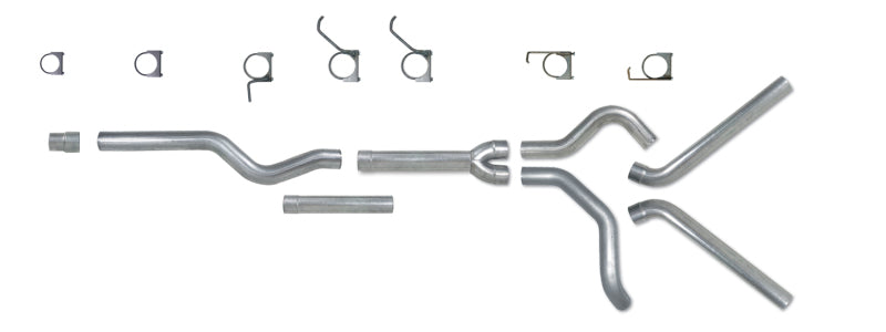 طقم عين الماس 4 بوصة CB MFLR أنبوب استبدال مزدوج AL: 2006-2007.5 CHEVY/GMC 6.6 لتر 2500/3500