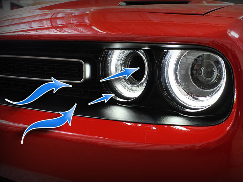 مغرفة هواء ديناميكية aFe لسيارة دودج تشالنجر 2015 V6-3.6 / V8-5.7/6.4L HEMI - أخضر