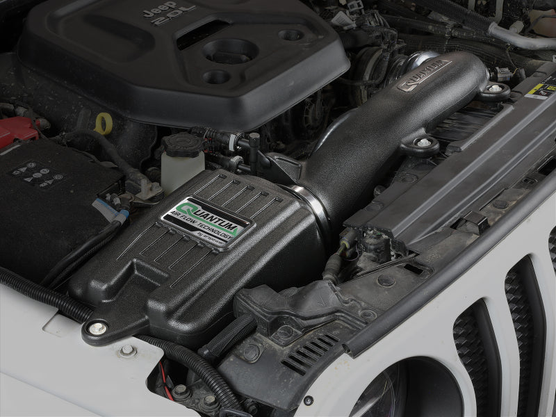 نظام سحب الهواء البارد aFe Quantum Pro DRY S لسيارة Jeep Wrangler JL L4-2.0L (t) موديل 18-20
