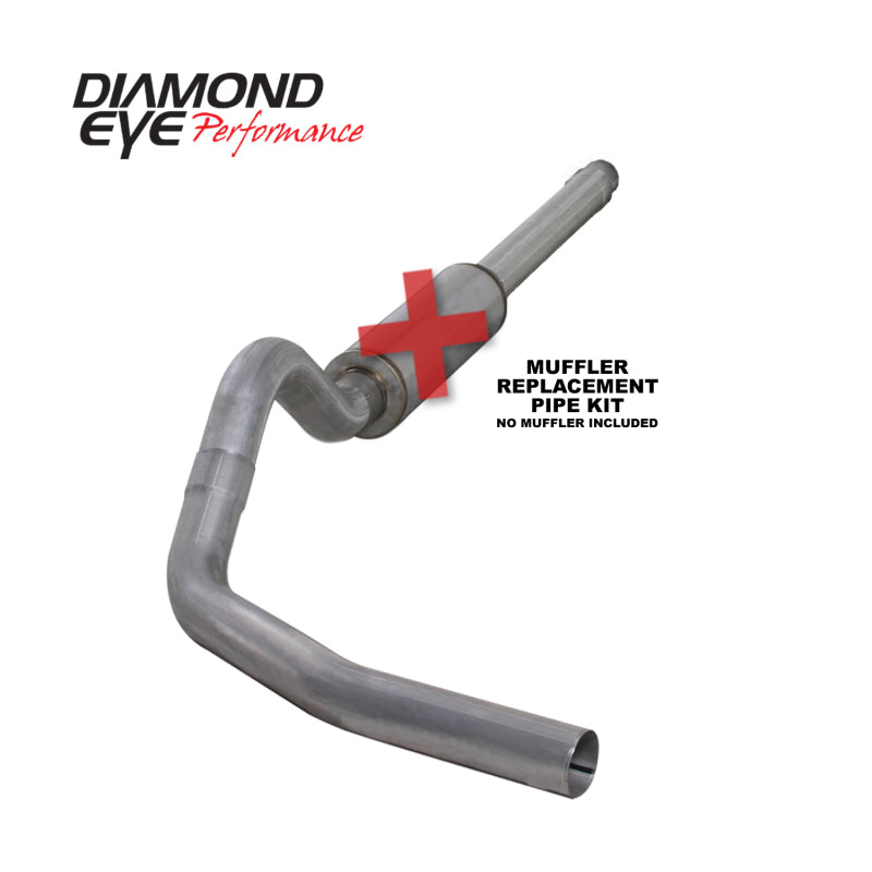 طقم عيون الماس 4 بوصة CB MFLR أنبوب RPLCMENT SGL AL: 94-97 FORD 7.3L F250/F350 PWRSTROKE