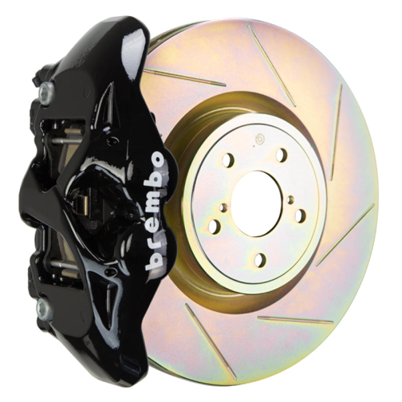 Brembo 15-21 WRX (VA) أمامي GT BBK 4 مكابس مصبوبة 326 × 30 قطعة واحدة دوار مشقوق من النوع 1-أسود