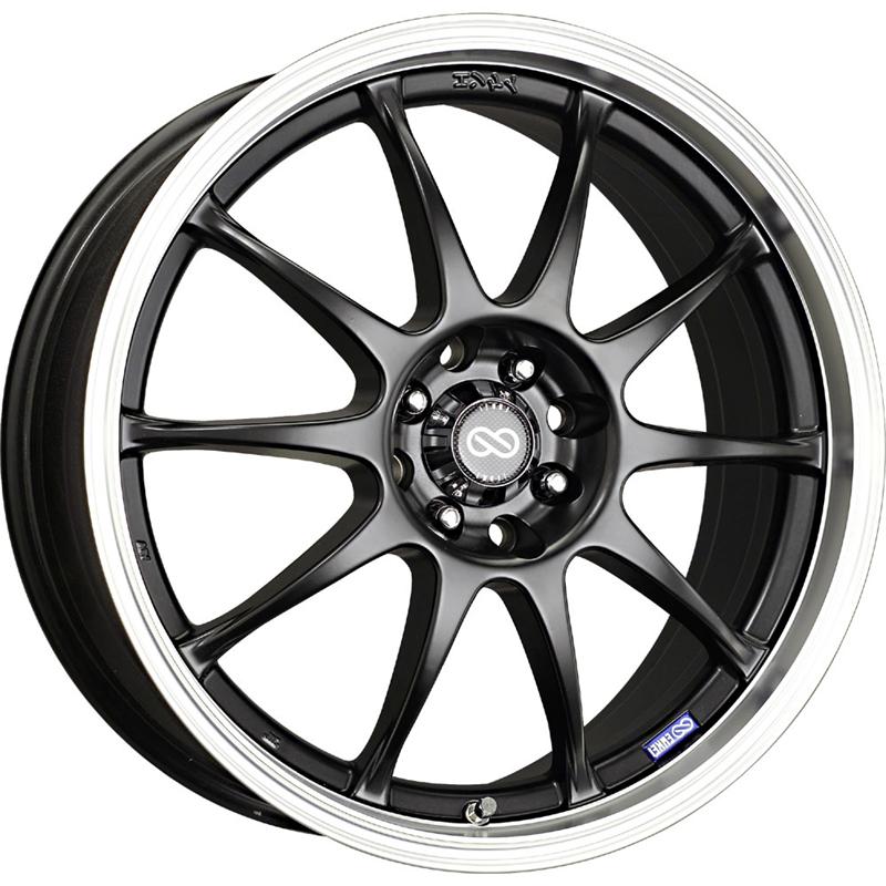 Enkei J10 17x7 5x112/120 38mm Offset 72.62mm Bore Dia Silver w/ Machined Lip Wheel
