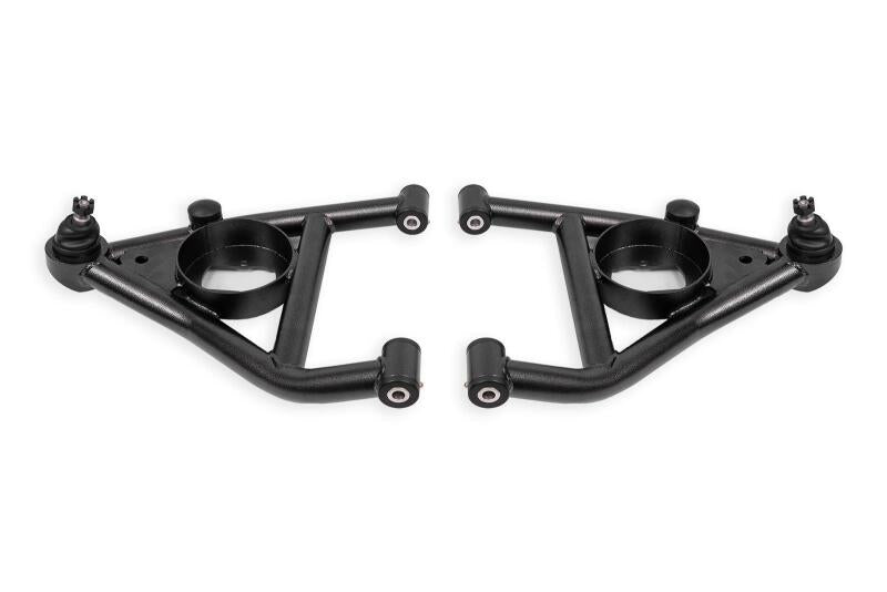 BMR 67-69 Chevrolet Camaro w/Rear Bump Stops Lower A-Arms w/STD Ball Joint Delrin - Black Hammertone