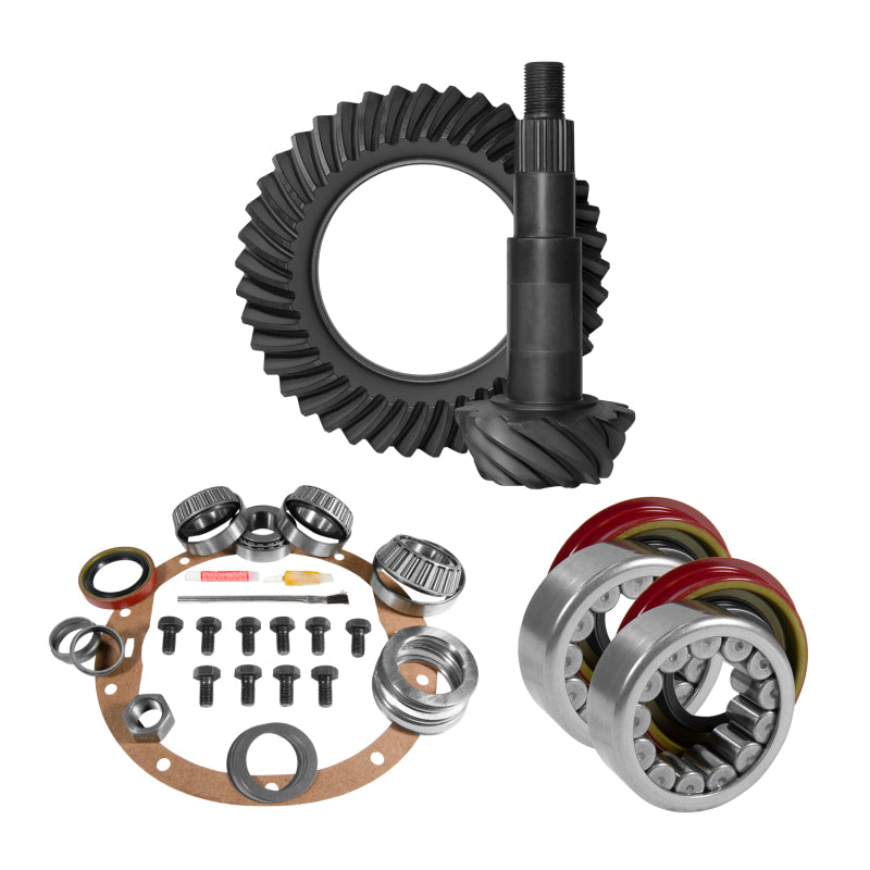 Yukon Gear 8.5in GM 4.11 Rear Ring & Pinion Install Kit Axle Bearings 1.78in Case Journal