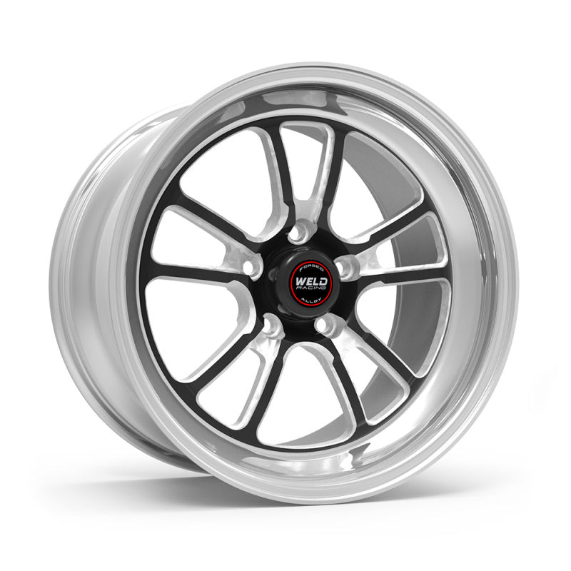 Weld S70 RT-S 18x8in / 5x120.65 BP / 4.7in. BS - Black Center - Polished Shell Wheel